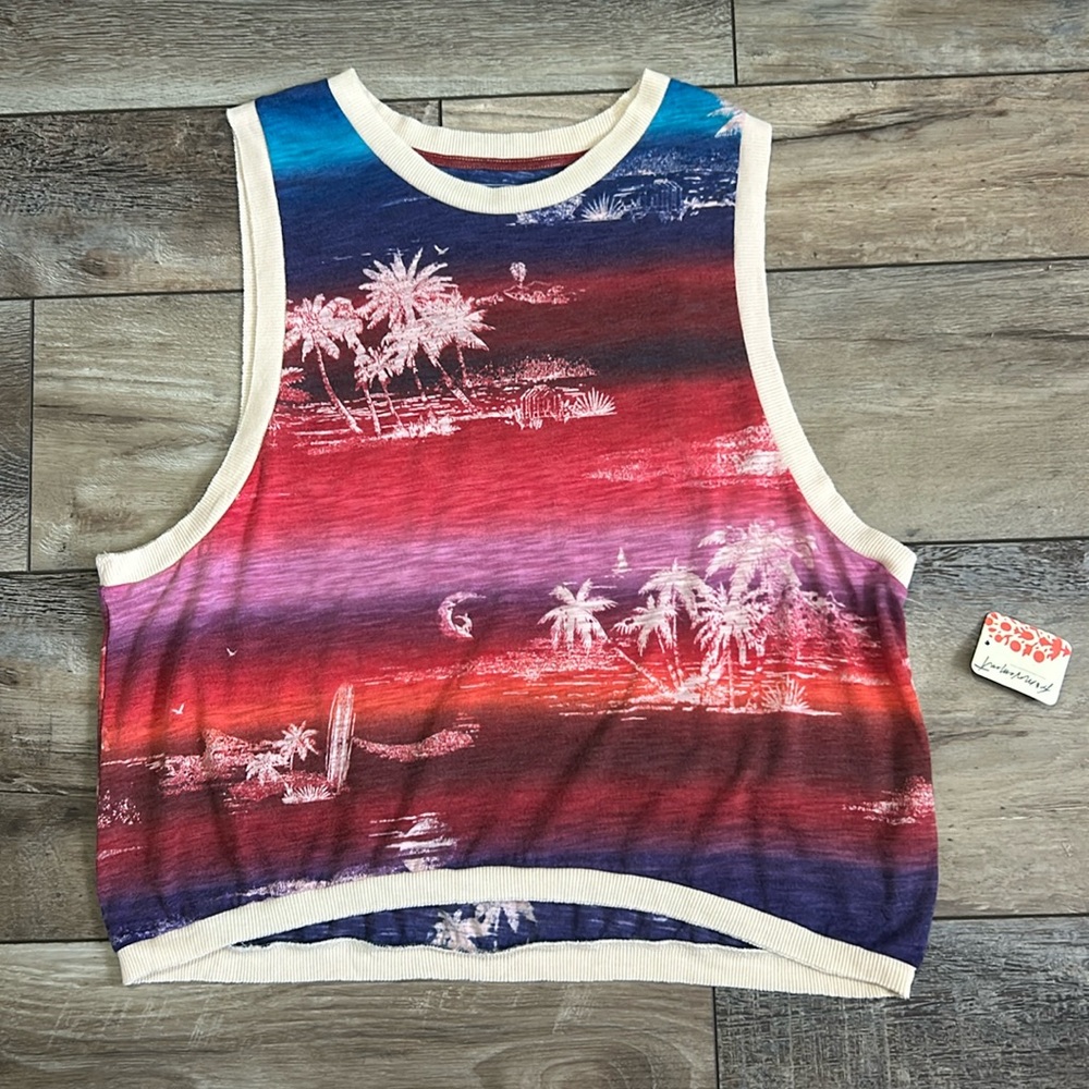 NWT FP Movement Printed Love Tank Night Swim Combo Medium
